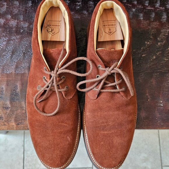 Samuel Hubbard Men's Suede Chukka Boots, Chestnut, Sz 12 - Picture 2 of 16